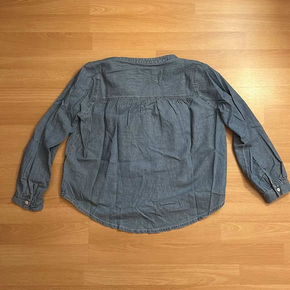 Madewell denim chambray top size extra small - Picture 3 of 5